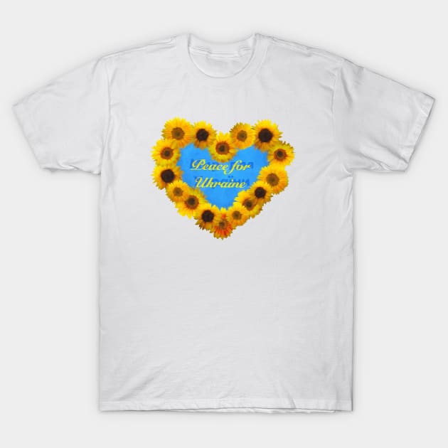 Peace for Ukraine T-Shirt by TimelessJourney